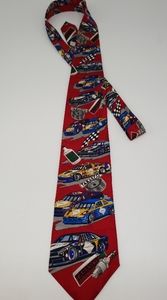 ~Tabasco Nascar Race Cars Necktie 100% Silk